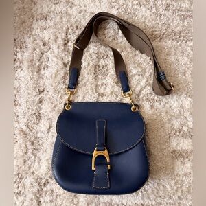 Dooney & Bourke Emerson Leather North/South Reese Bag with gold hardware